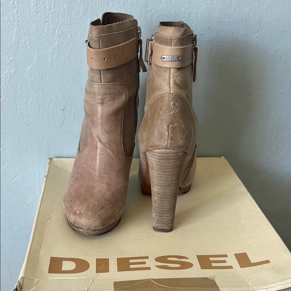 Diesel Women's Brown Heeled Boots